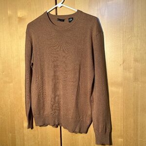 Brown Long Sleeve Sweater Mode Size S Silk/Cashmere Blend